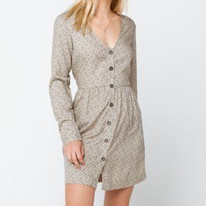 RVCA Harley Woven Long Sleeve Dress